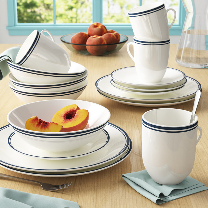 Wayfair Basics 16 Piece Porcelain Dinnerware Set, Service for 4